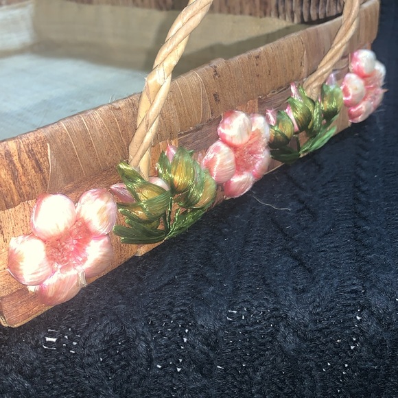 Vintage Woven Pink Floral Pyrex serving tray 15 x 10 1/2 BRAND NEW!!! - Picture 5 of 7